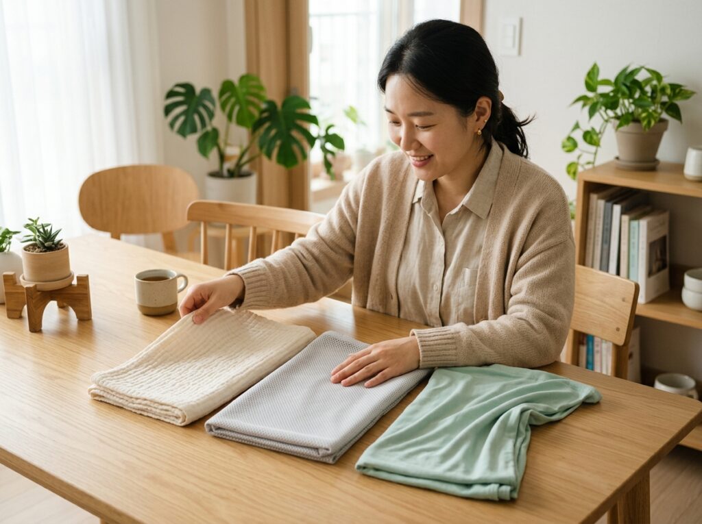 스와들 소재 비교 면 메쉬 스판 통잠에 미치는 영향과 선택 기준
