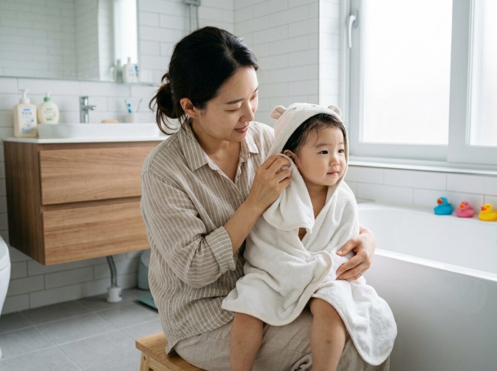 여름철 물놀이 후 아기 귓속 장벽 케어 루틴