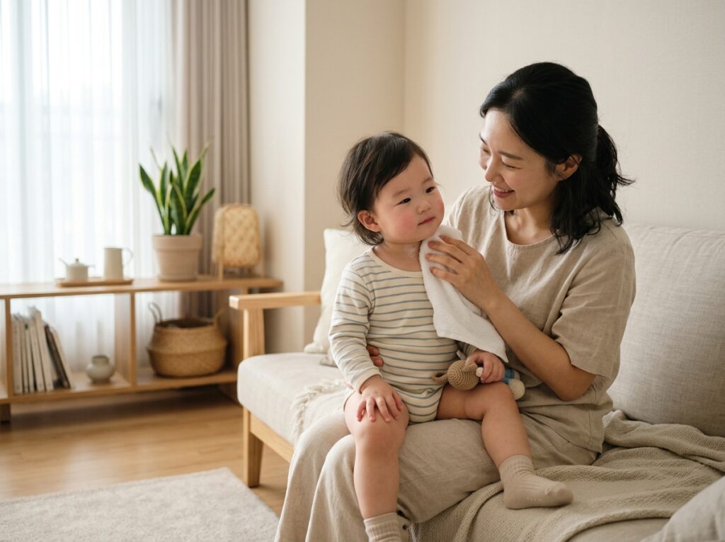 여름철 아기 피부 장벽 케어를 위한 카시트 통풍시트 세팅법
